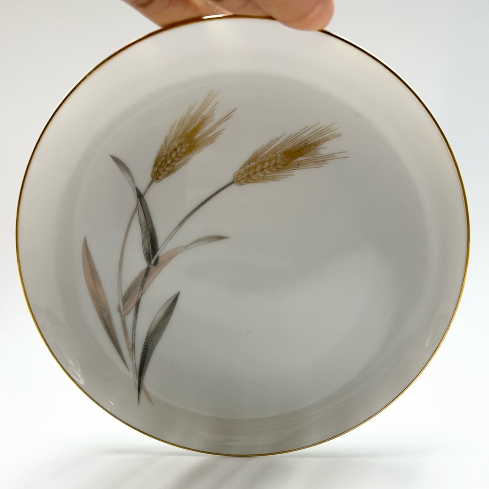 🌾Autumn Gold by Sango - Wheatgrass pattern plate. NOT FOR FOOD USE!